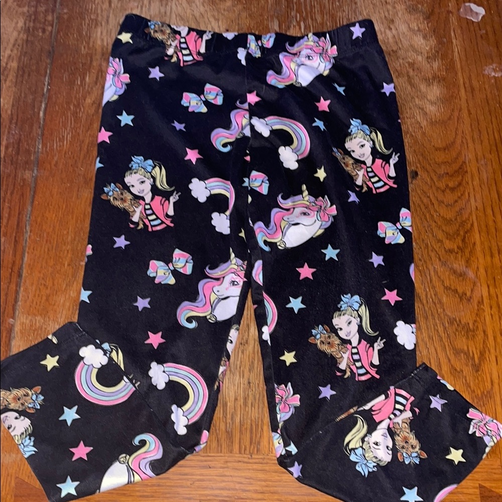 Kids JoJo Siwa with Unicorn and Rainbow Print Leggings